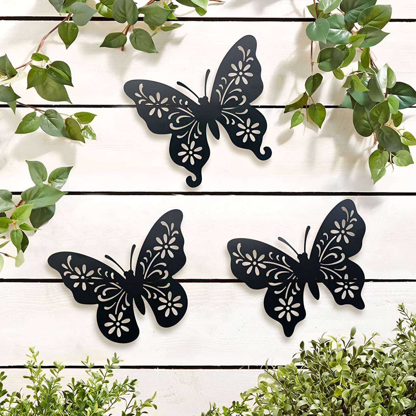 Metal Butterfly Wall Art – Gold 3D Decorative Wall Decor Set