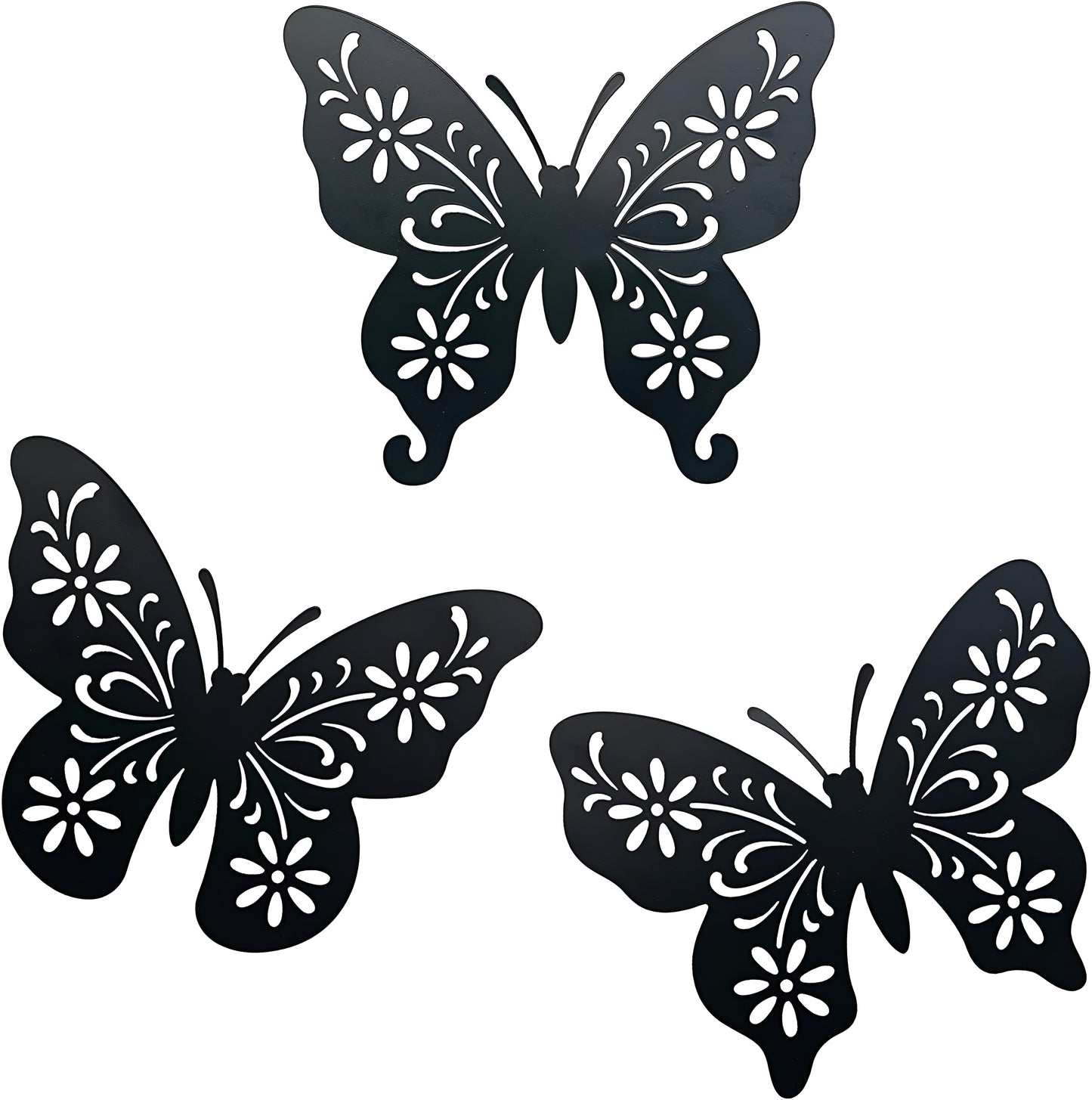 Metal Butterfly Wall Art – Gold 3D Decorative Wall Decor Set